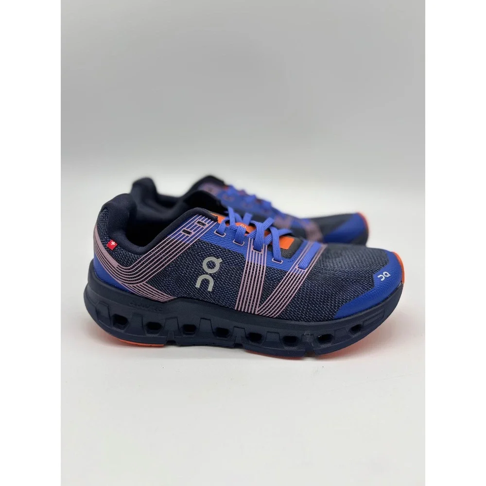 On Cloudgo Womens Running Shoes Indigo Ink Orange 55.98233 Sneaker US 7.5
